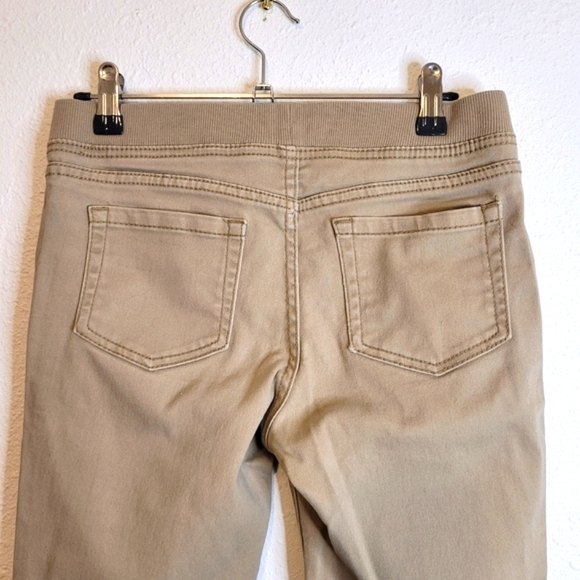 WonderNation Elastic Waist Stretch Jeggings Khaki Kid Girls Sz L 10-12 PLUS FUC - Picture 11 of 16